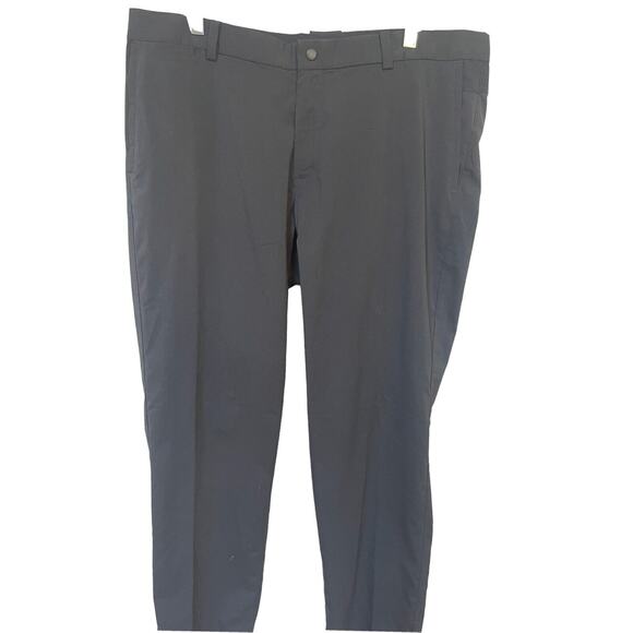 Nike Golf Tour Performance Men's Size 38x32 Dri-Fit Black Flat Front Pants - Picture 1 of 3